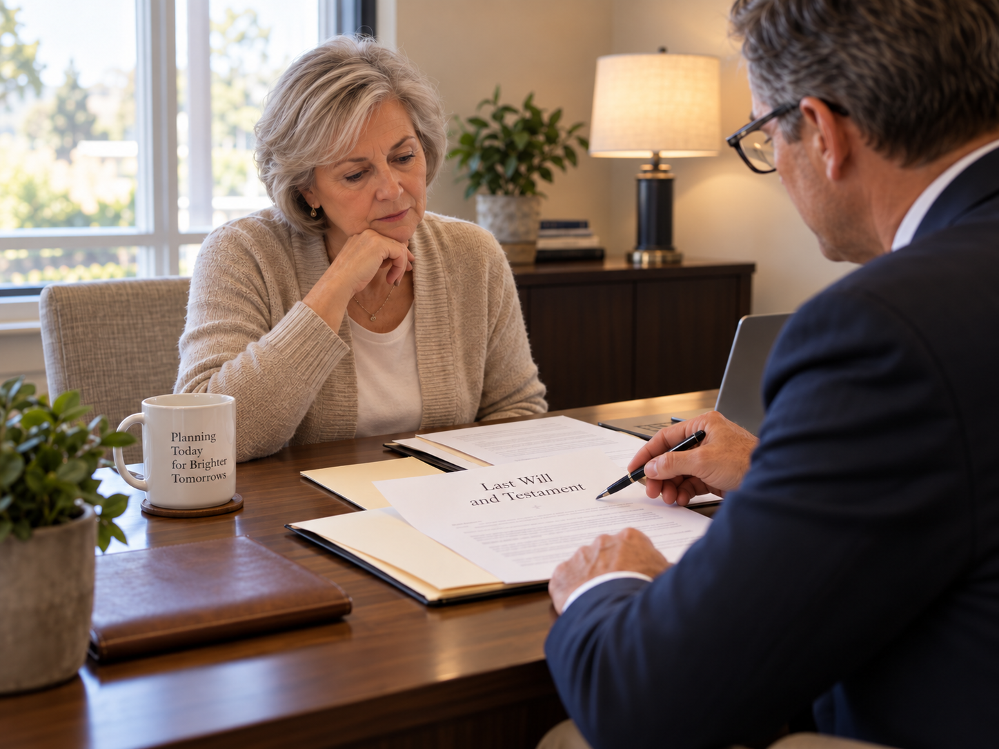 Executor reviewing the Pennsylvania probate timeline and estate documents